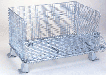 濟南基順專職從事倉庫籠,倉儲籠,鋼制托盤,鋼托盤,貨架生産廠家